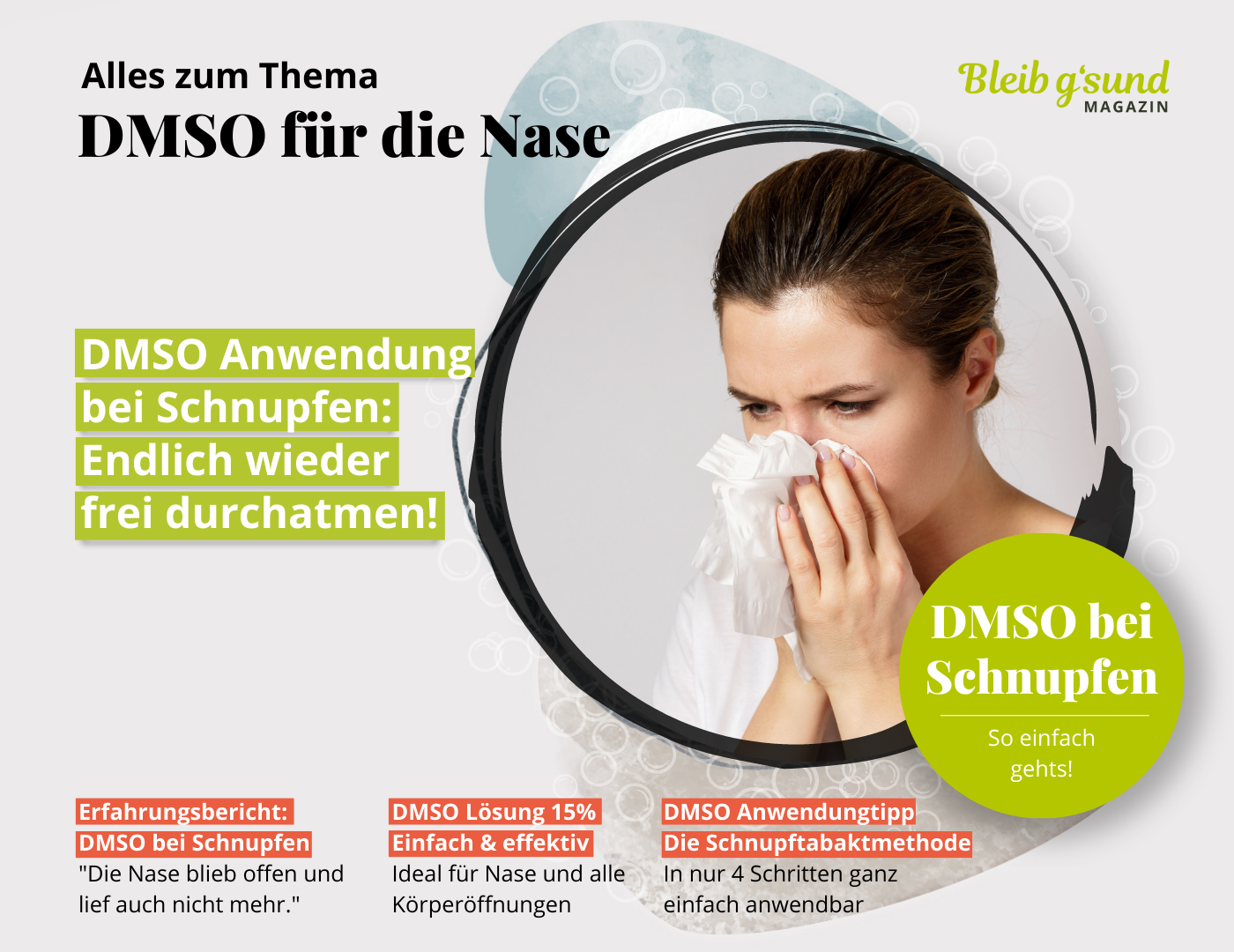 DMSO bei Schnupfen - DMSO für die Nase
