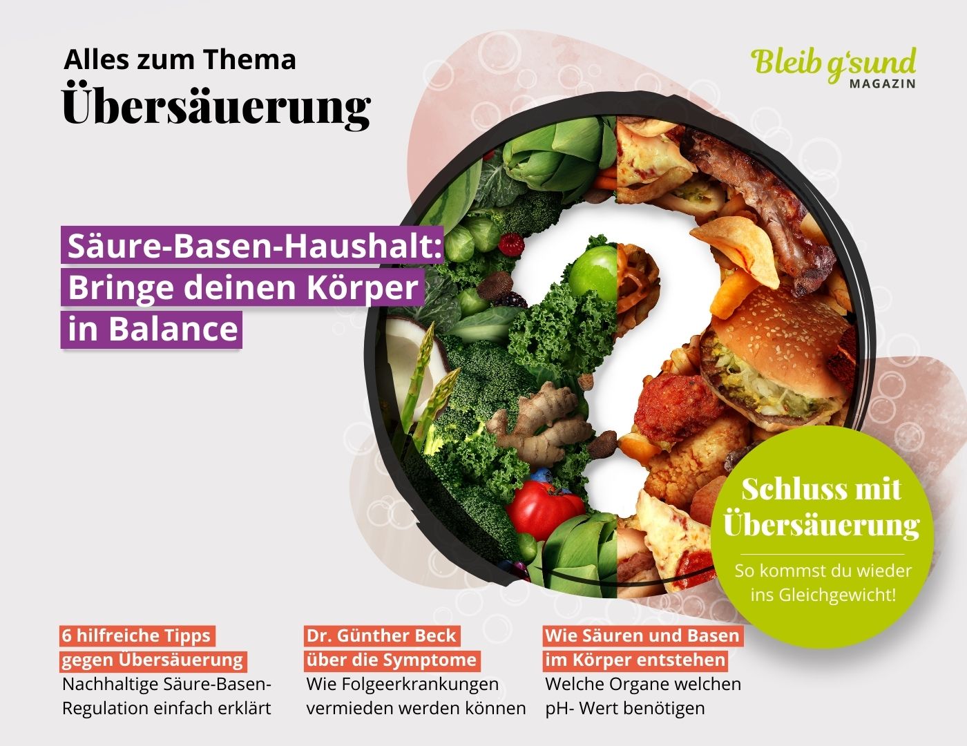 Säure-Basen-Haushalt: Bringe deinen Körper in Balance