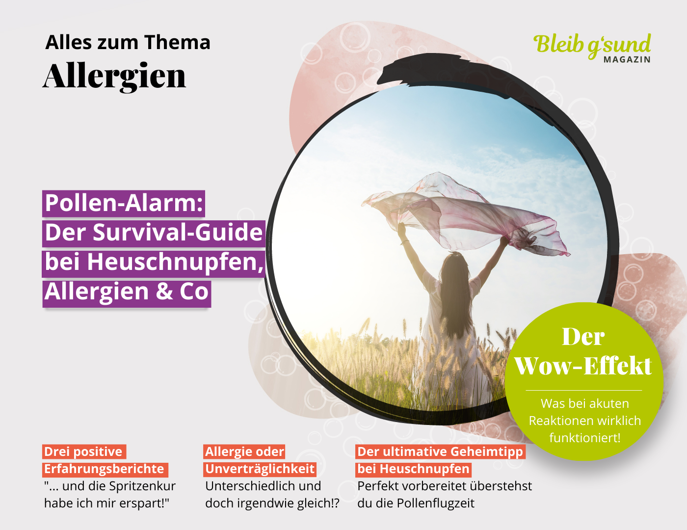 Was tun bei Allergien: Pollenalarm - Der Survival-Guide bei Heuschnupfen, Allergien & Co