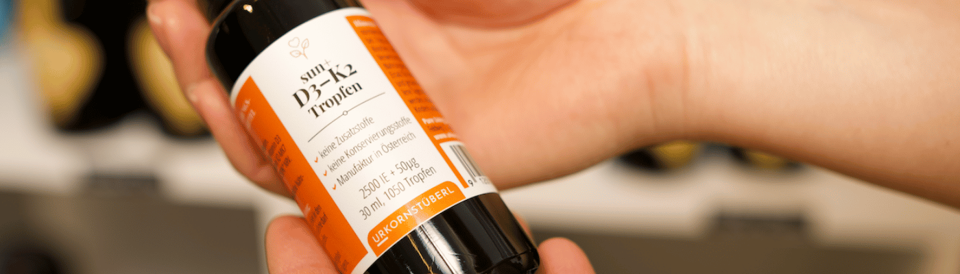 Nahrungsergänzung Vitamin D3-K2