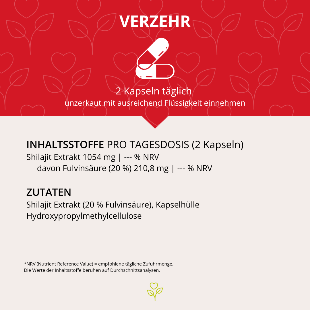 Shilajit für Heldinnen & Helden 60 Kapseln