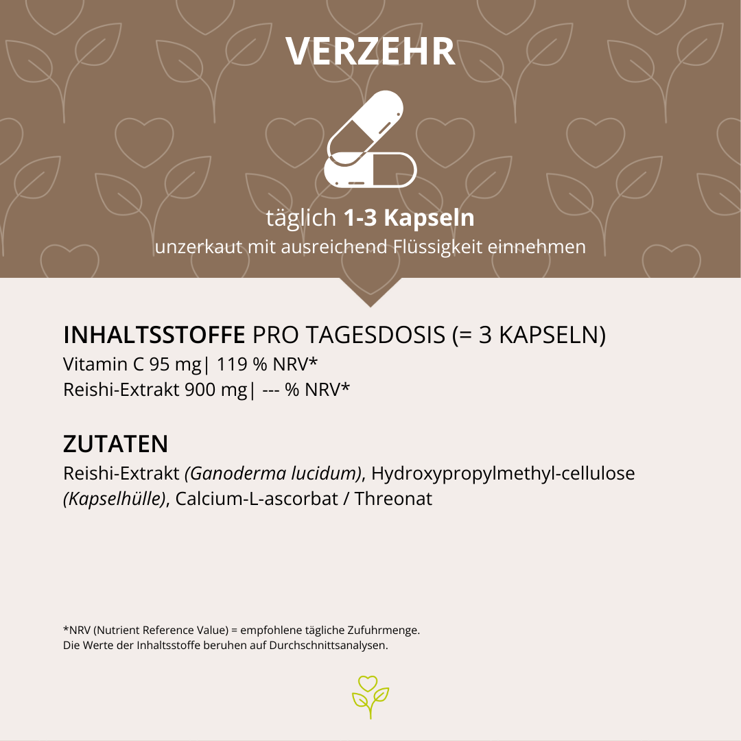 Reishi Vitalpilzextrakt 60 Kapseln