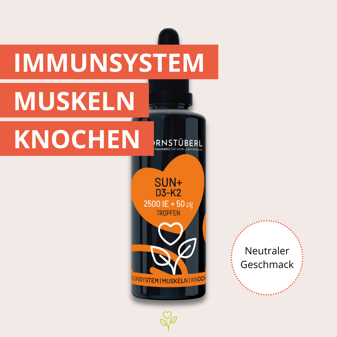 sun+ D3-K2 Tropfen 30ml, 1050 Tropfen