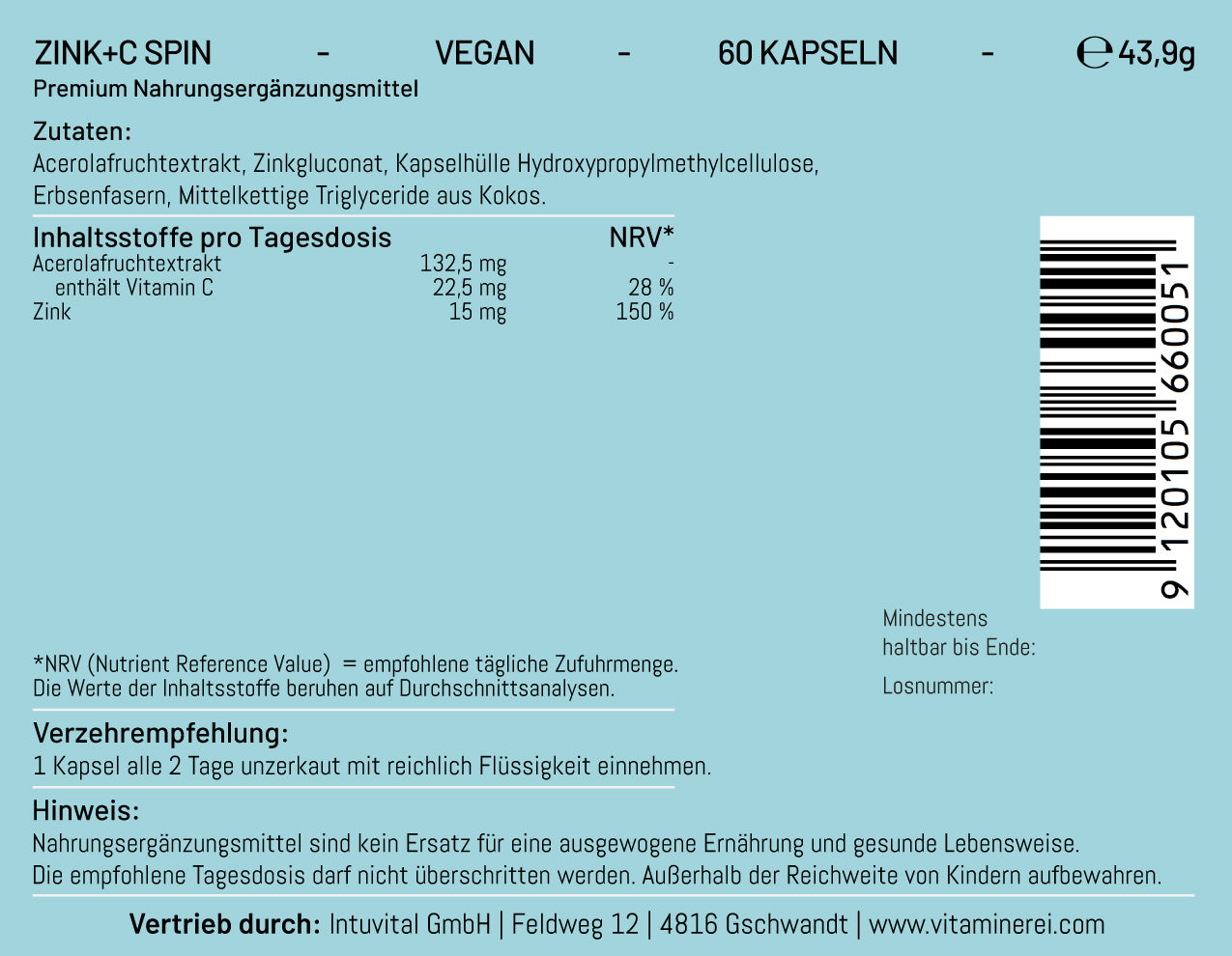 Zink+C Spin der Vitaminerei