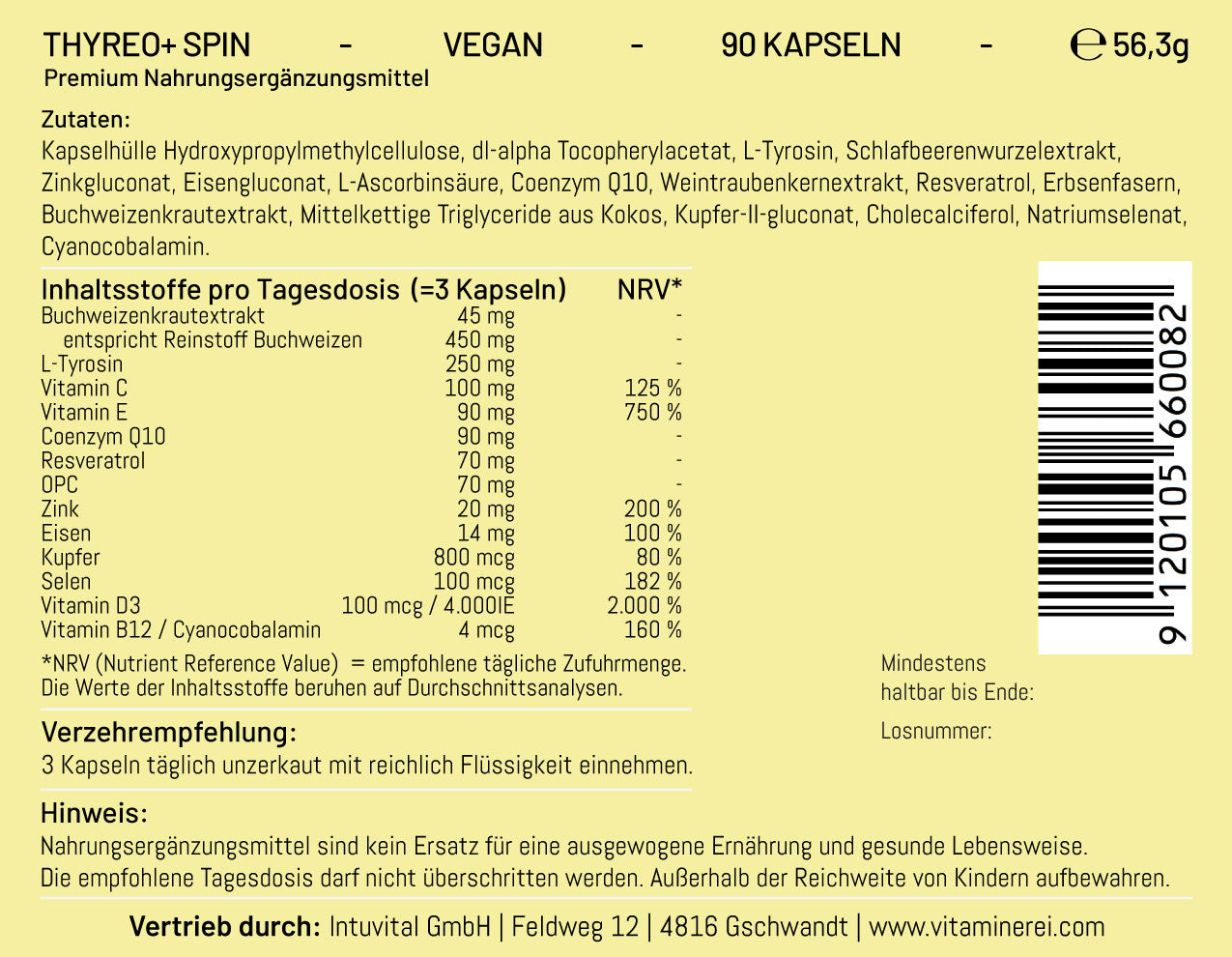 Thyreo+ Spin der Vitaminerei