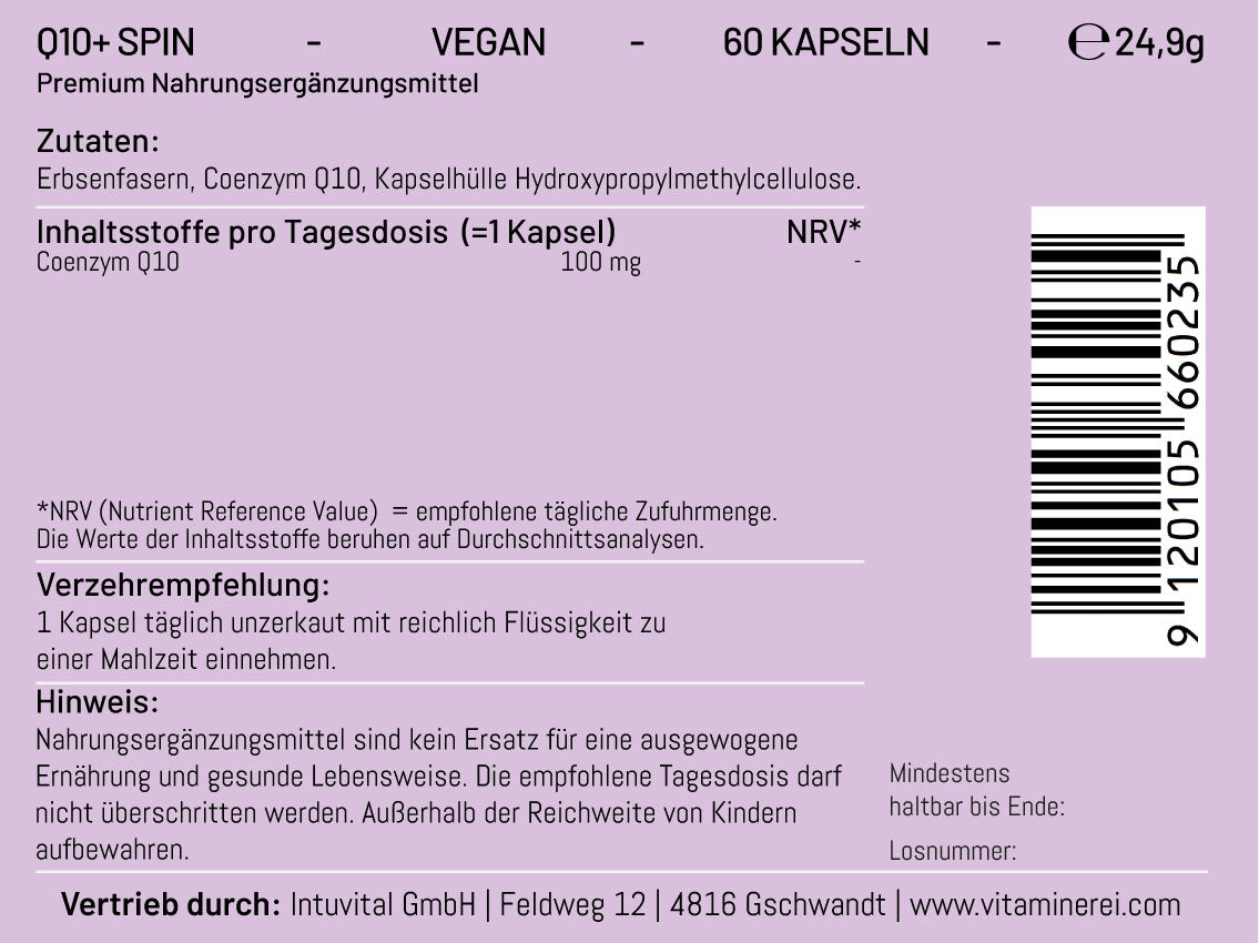 Q10+ Spin der Vitaminerei