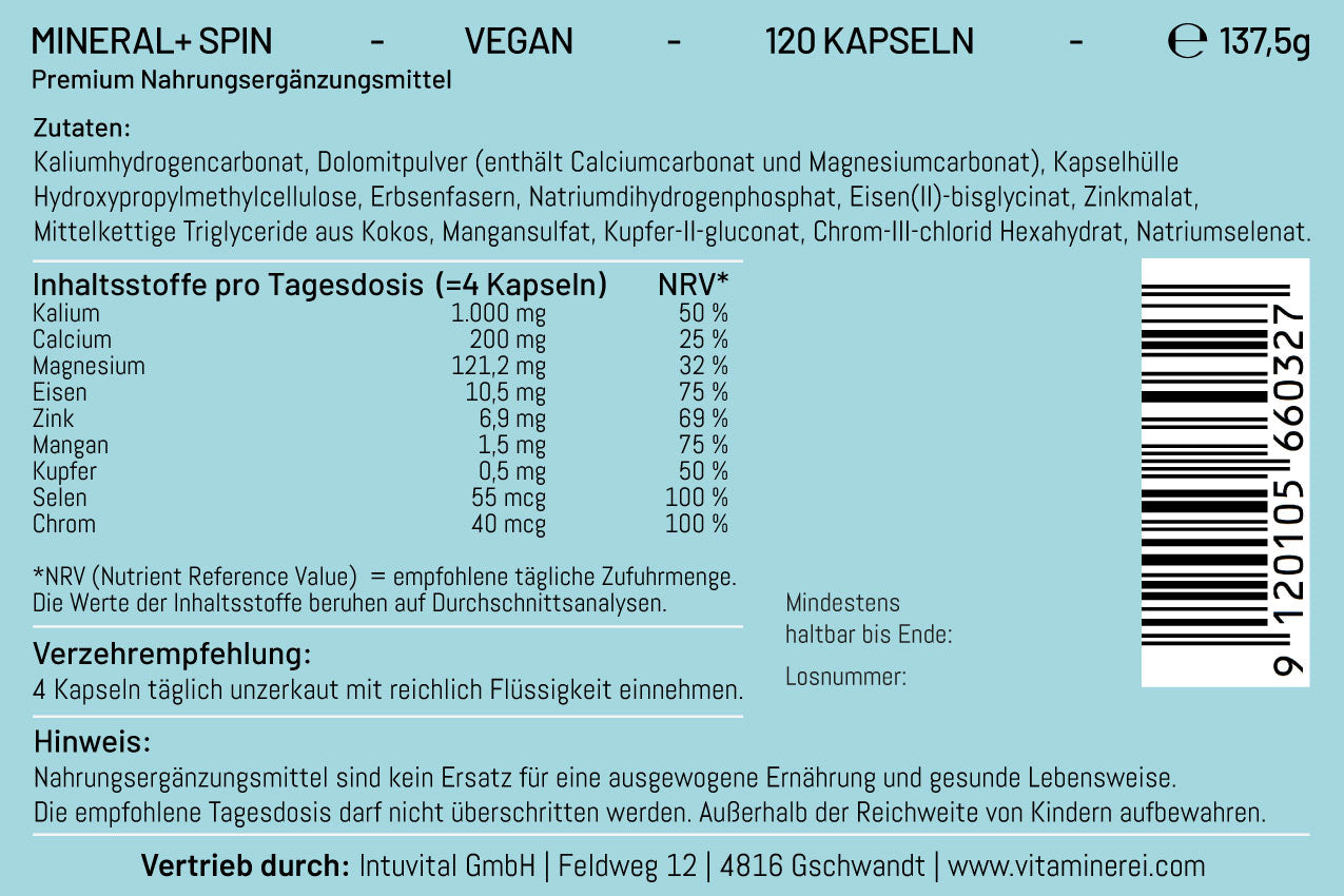 Mineral+ Spin: Mineralstoffe – unsichtbar und doch lebensnotwendig