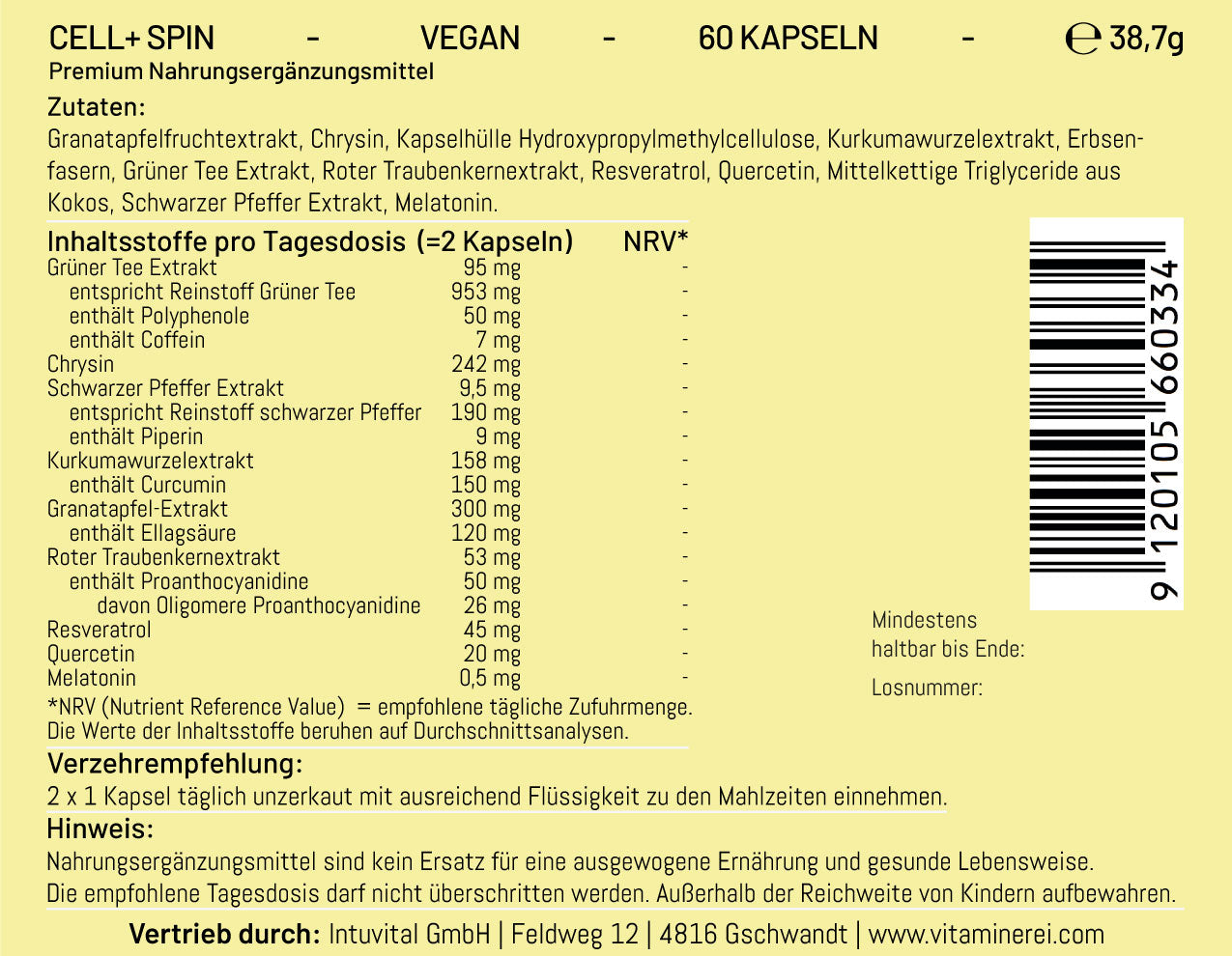 Cell+ Spin: Fördert den natürlichen Schutz der Zellen