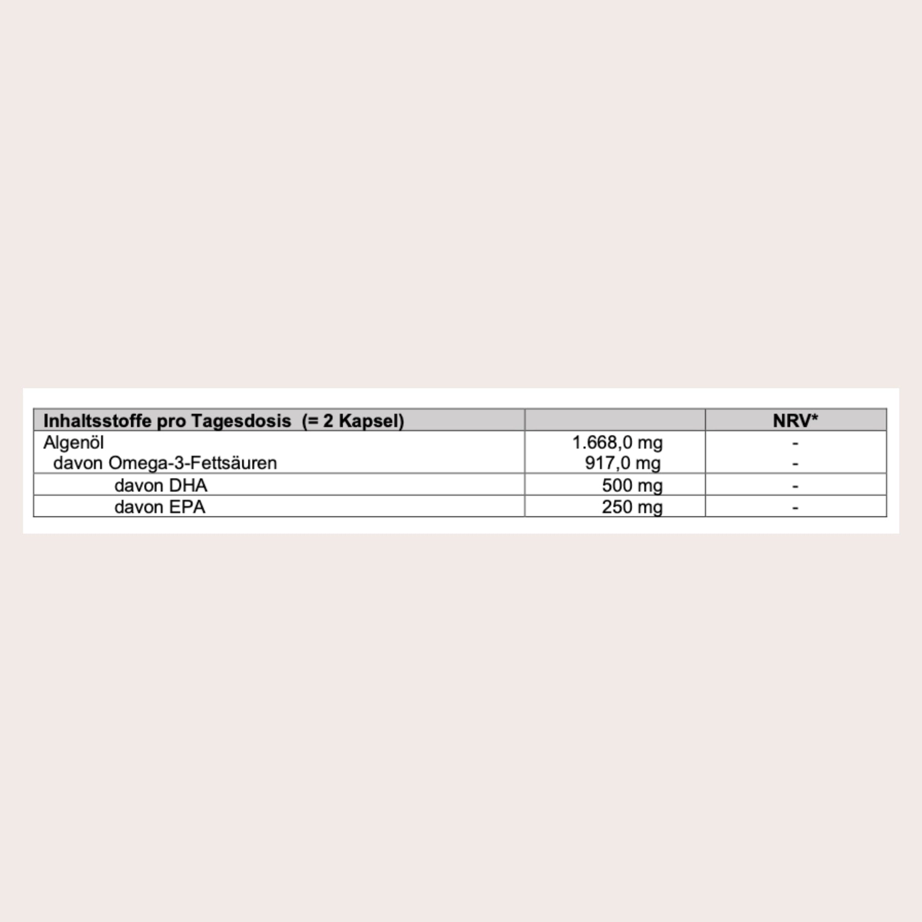 Omega-3 Algenöl 60 Kapseln