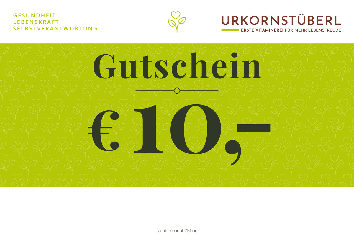 Gutschein im Wert von 10,- €