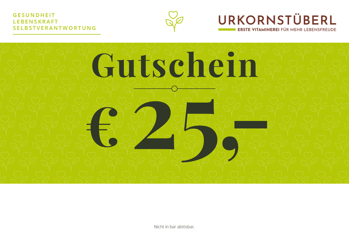 Gutschein im Wert von 25,- €