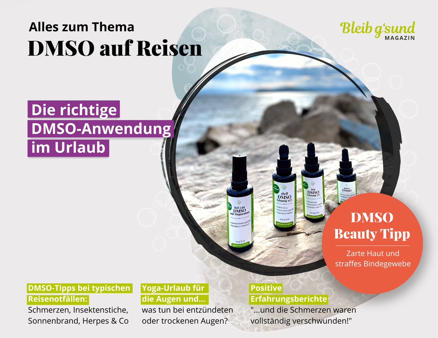 Die richtige DMSO-Anwendung im Urlaub