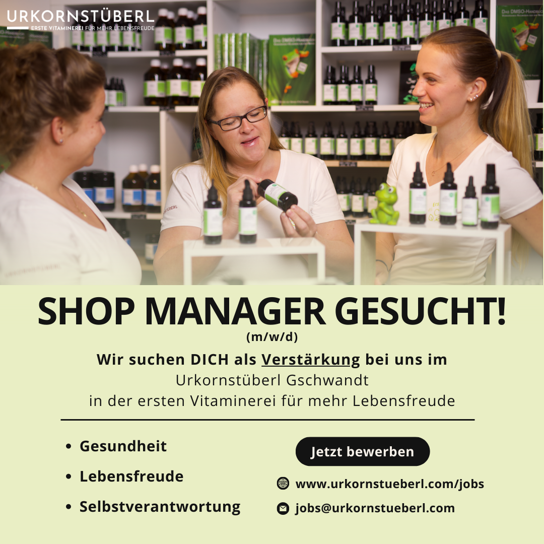 Stellenausschreibung als Shop Manager