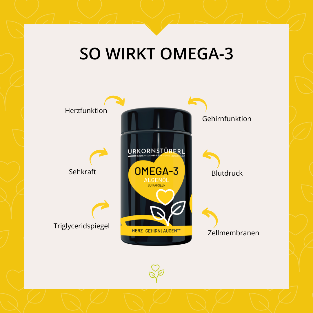 Omega-3 Premium Algenöl 60 Kapseln
