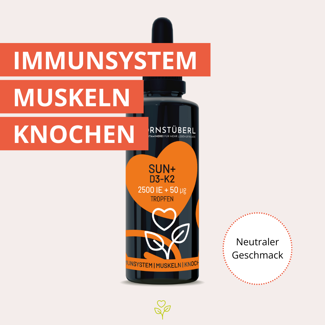 sun+ D3-K2 Tropfen 30ml, 1050 Tropfen