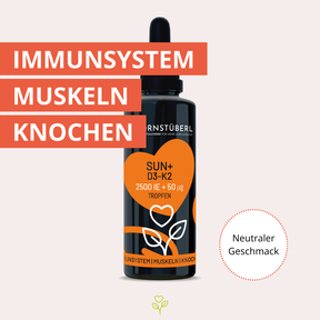 sun+ D3-K2 Tropfen 30ml, 1050 Tropfen