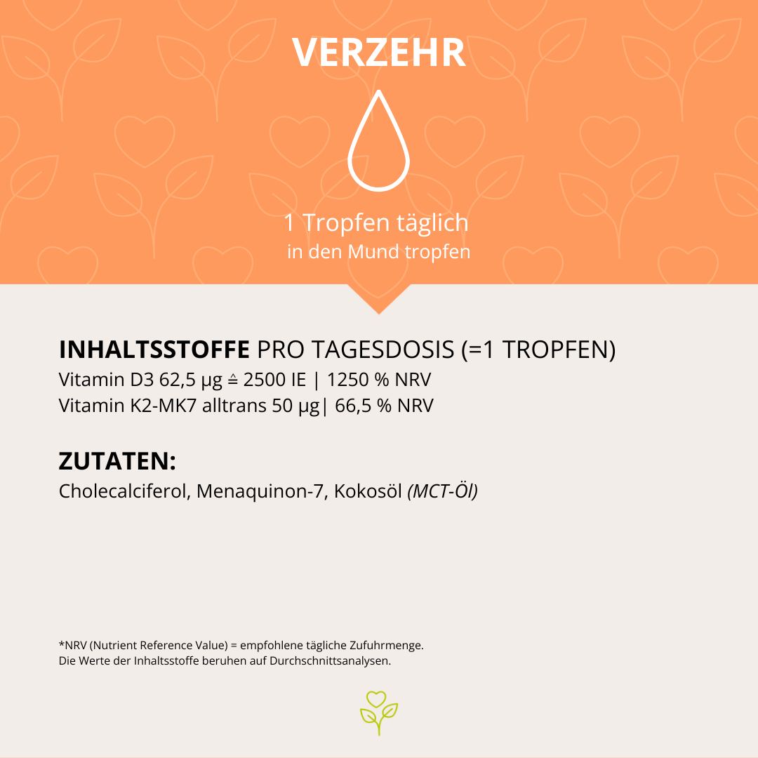 sun+ D3-K2 Tropfen 30ml, 1050 Tropfen