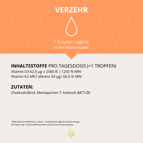 sun+ D3-K2 Tropfen 30ml, 1050 Tropfen