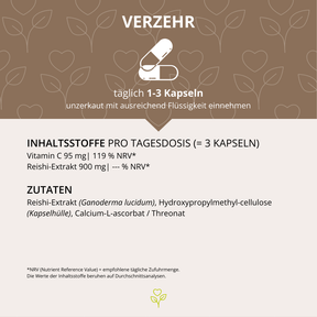 Reishi Vitalpilzextrakt 60 Kapseln