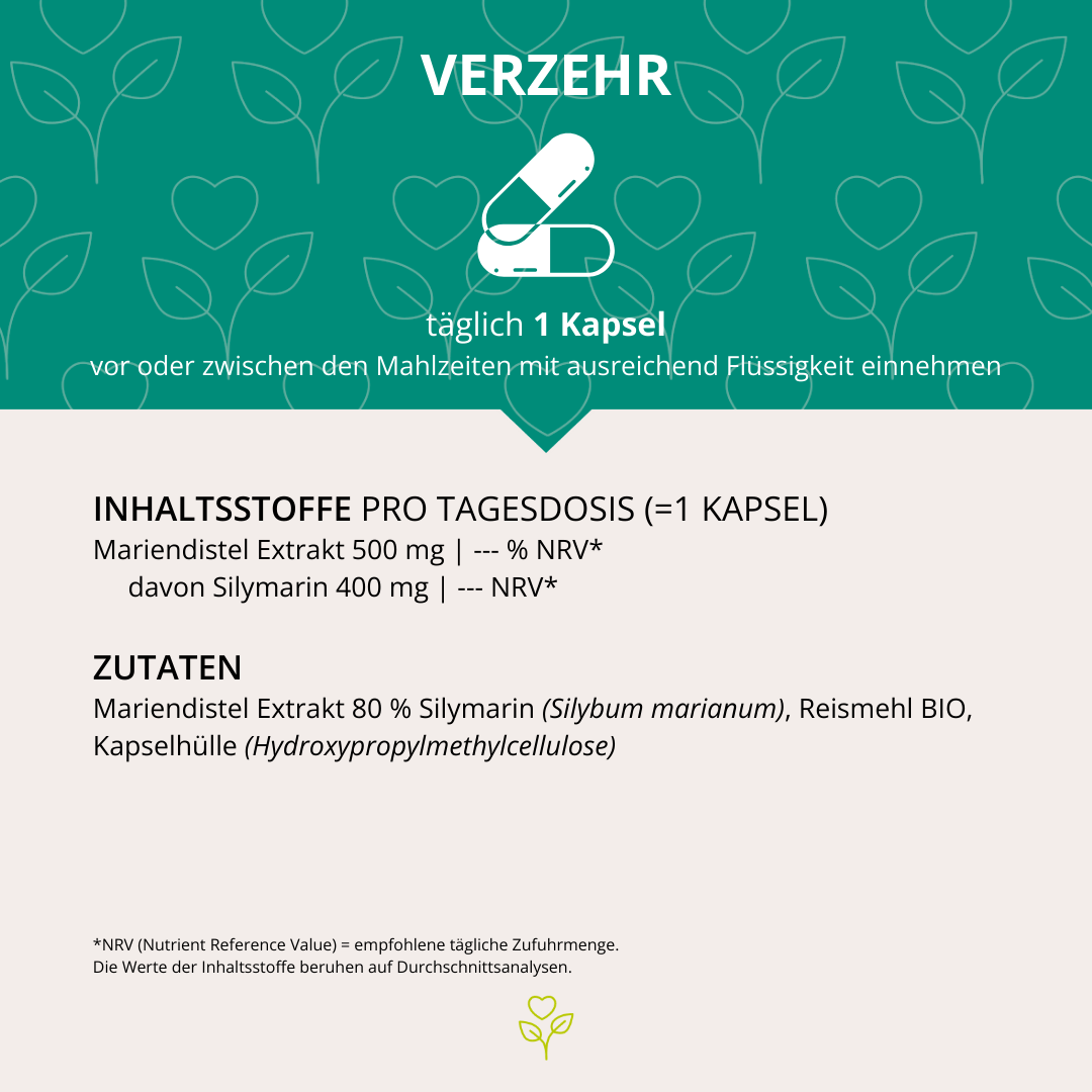 Mariendistel Extrakt 500mg