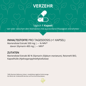 Mariendistel Extrakt 500mg