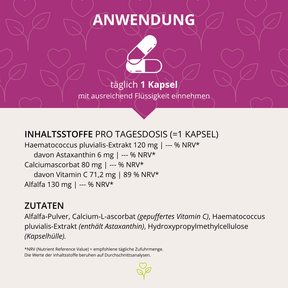 Astaxanthin 6 mg ASTAFIT® 60 Kapseln