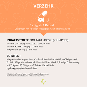 SUN+ D3-K2-Mag 60 Kapseln