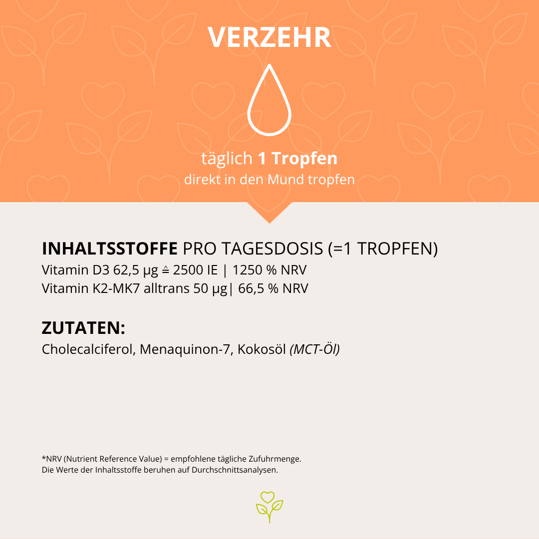 sun+ D3-K2 Tropfen 30ml, 1050 Tropfen