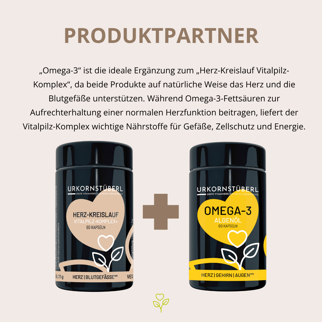 Herz-Kreislauf Vitalpilz-Komplex+ 60 Kapseln