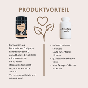 Cordyceps Vitalpilzextrakt 60 Kapseln