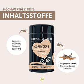 Cordyceps Vitalpilzextrakt 60 Kapseln
