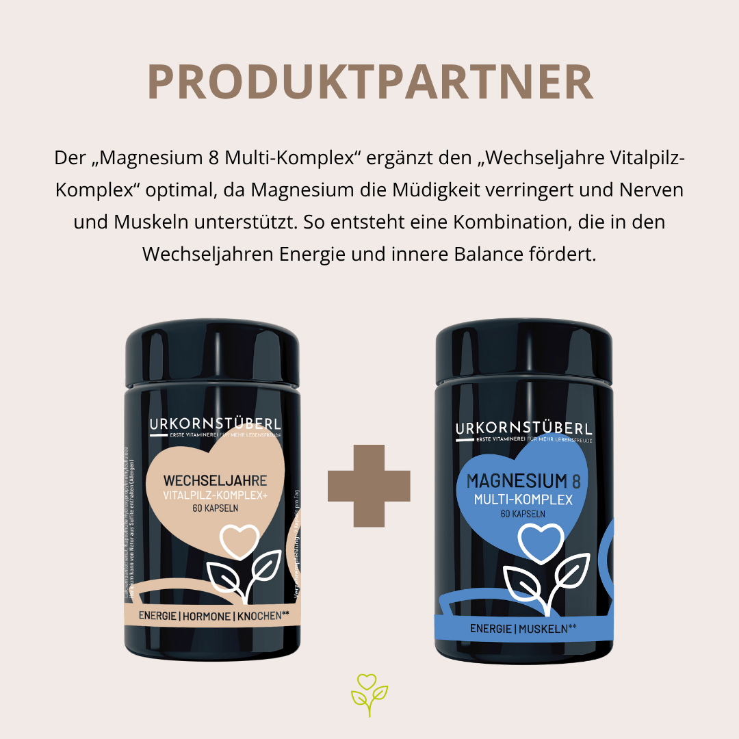 Wechseljahre Vitalpilz-Komplex+ 60 Kapseln