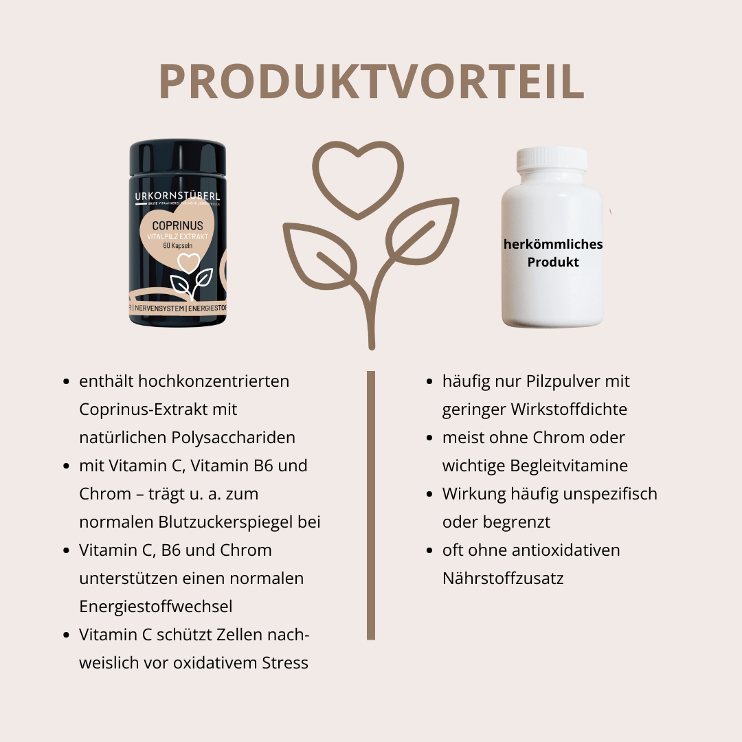 Coprinus Vitalpilzextrakt 60 Kapseln