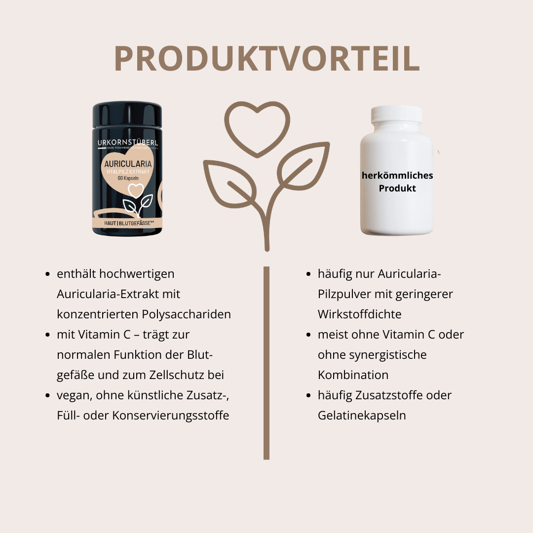 Auricularia Vitalpilzextrakt 60 Kapseln