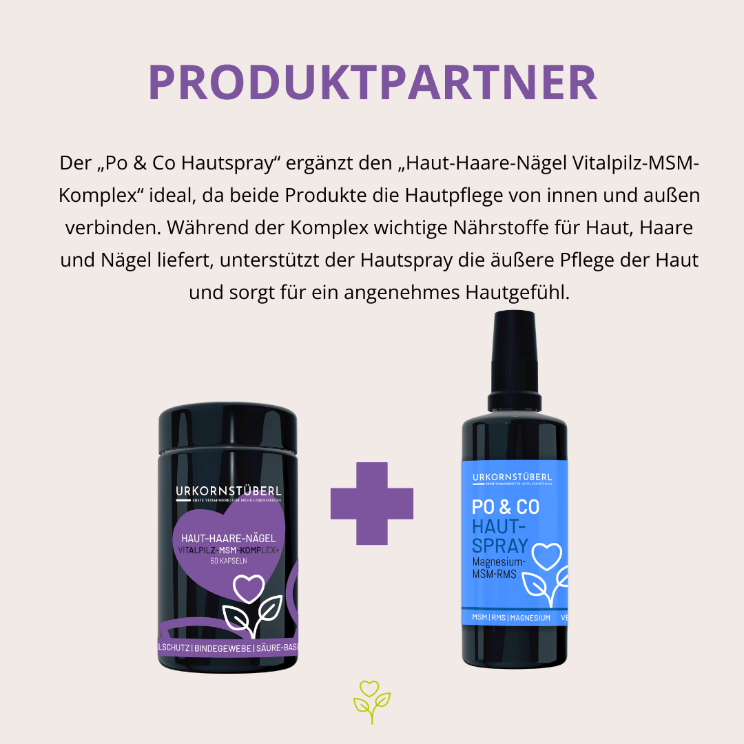 Haut-Haare-Nägel Vitalpilz-MSM-Komplex+ 60 Kapseln