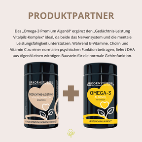 Gedächtnis-Leistung Vitalpilz-Komplex+ 60 Kapseln