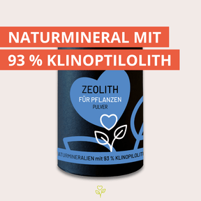 Zeolith für Pflanzen - Naturmineral mit 93 % Klinoptilolith 250 g Dose