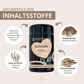 Blutzucker Vitalpilz-Komplex 60 Kapseln