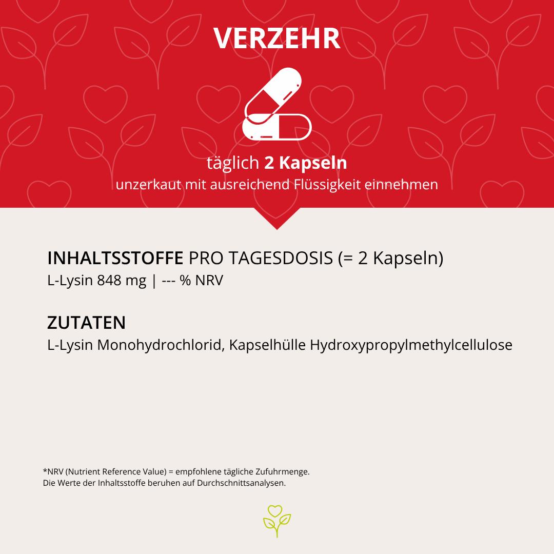 L-Lysin 60 Kapseln Jubiläumsedition