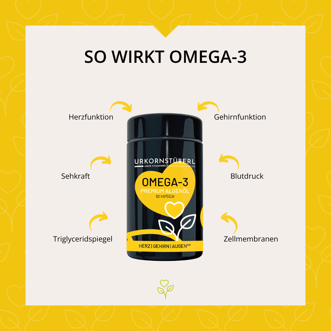 Omega-3 Premium Algenöl 60 Kapseln