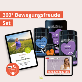 360° Bewegungsfreude-Set mit MSM+C, Magnesium & Vitamin D3-K2
