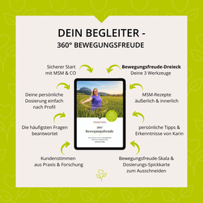 360° Bewegungsfreude-Set mit MSM+C, Magnesium & Vitamin D3-K2