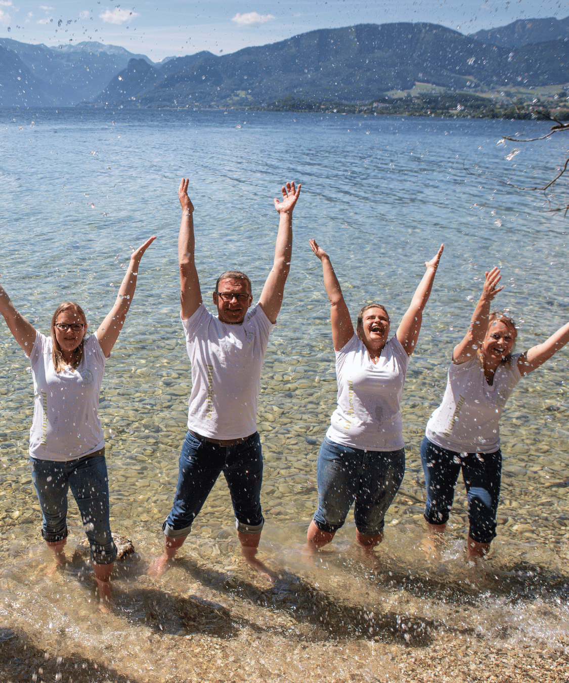 Schnappschuss vom Urkornstüberlteam beim Fotoshooting