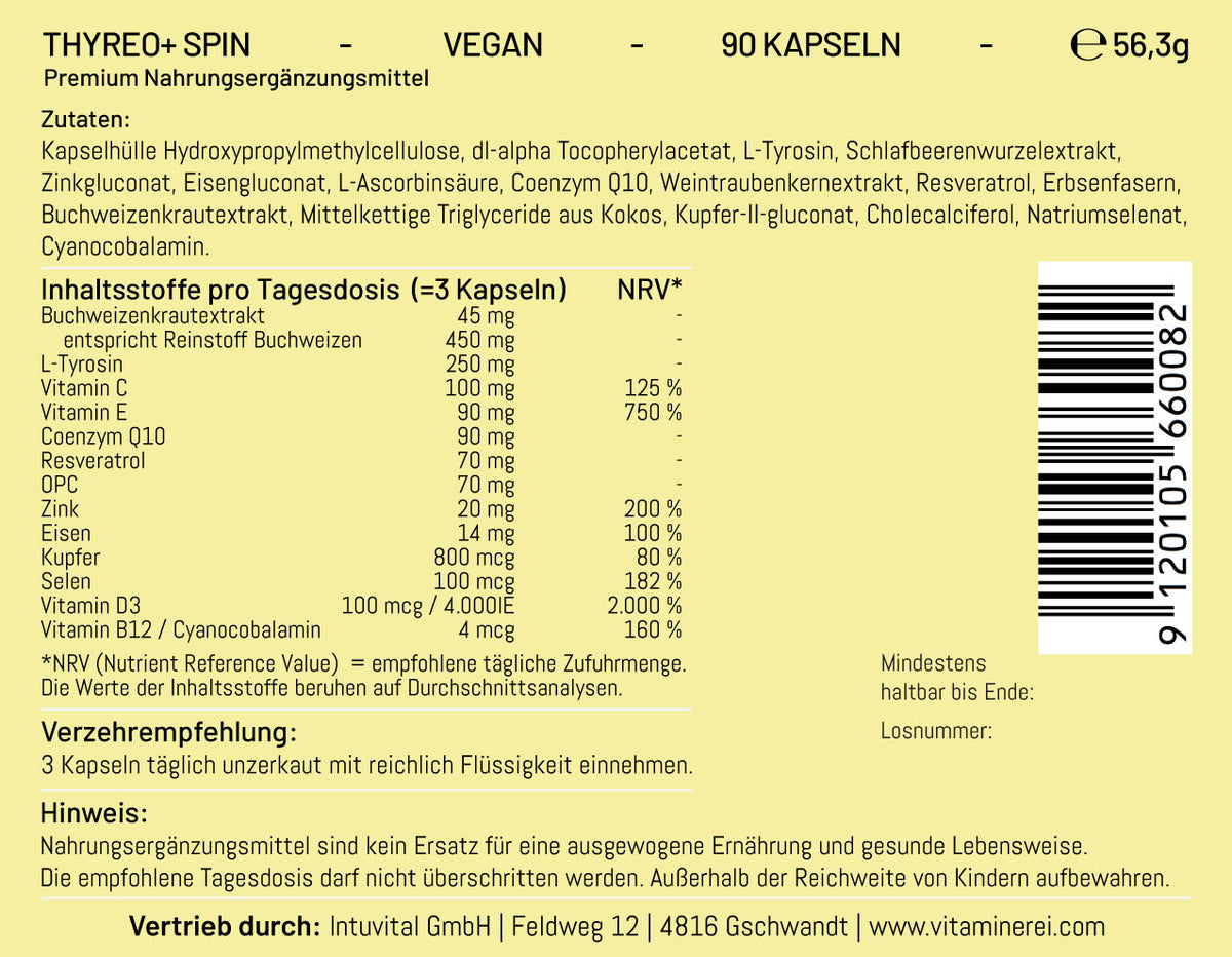 Thyreo+ Spin der Vitaminerei