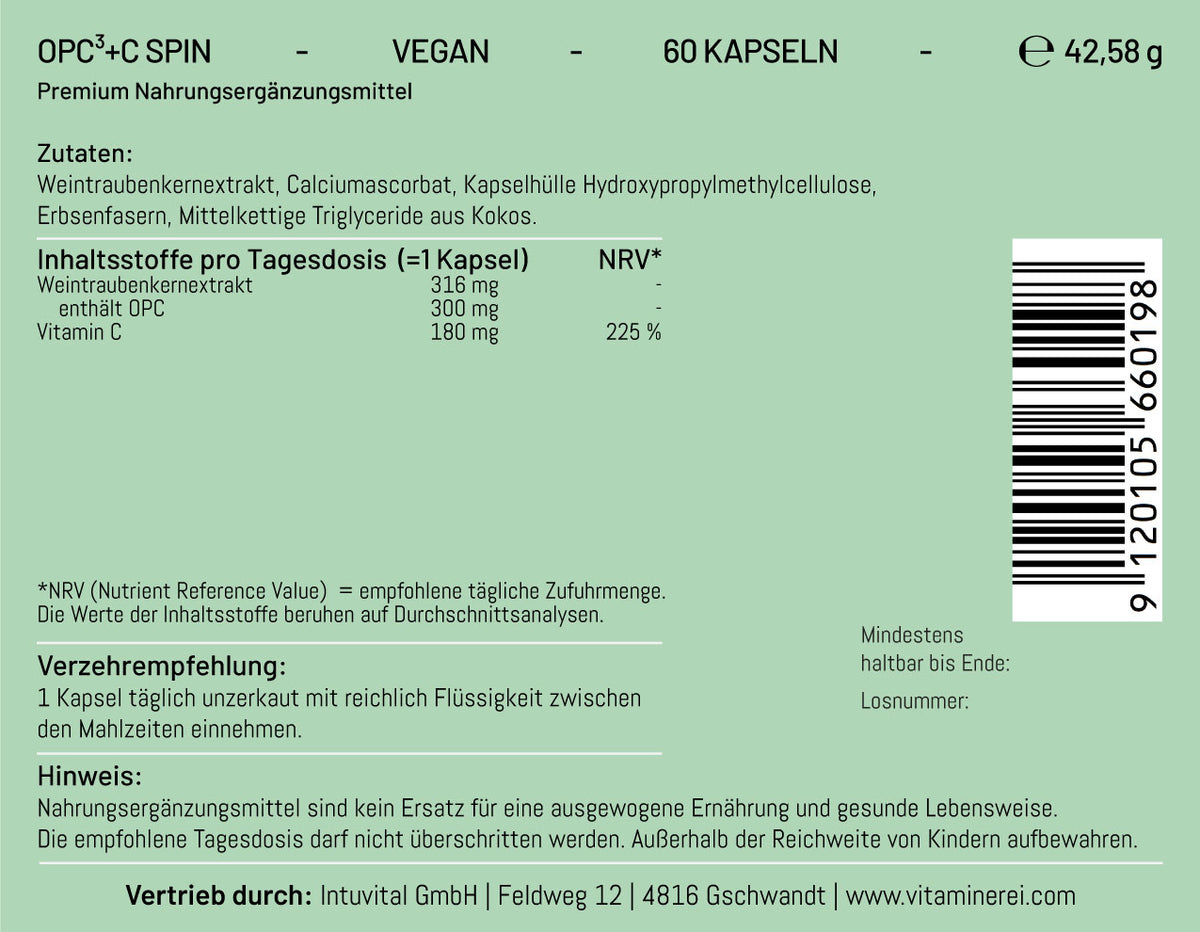 OPC+C Spin der Vitaminerei