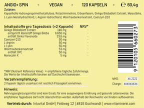 Angio+ Spin: Kapseln für allgemeines Wohlbefinden