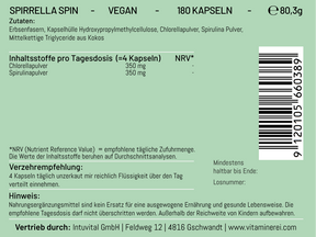Spirrella Spin: Spirulina & Chlorella – das natürliche Kraftpaket