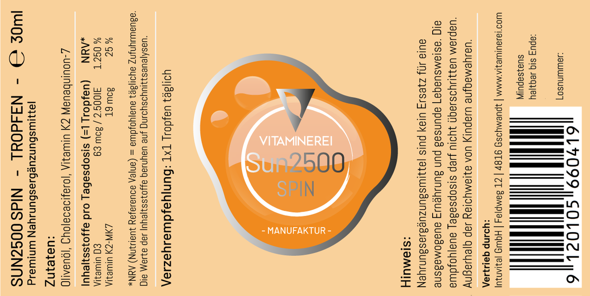 Sun2500 Spin der Vitaminerei