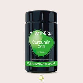 Curcumin Spin: Kurkuma Kapseln -  für einen produktiven Alltag