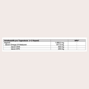 Omega-3 Algenöl 60 Kapseln